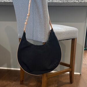 Kate Spade Saturday Crossbody to Shoulder canvas bag Black and Tan Women's Bag